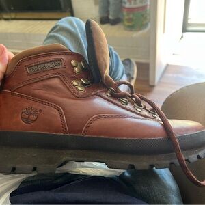 Timberland Womens Brown Hiking Boots lace up great condition